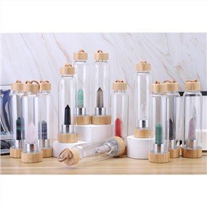 Glaskristall vattenflaska